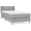 vidaXL Box spring postel s matrac&iacute; světle &scaron;ed&aacute; 80 x 200 cm textil