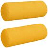 vidaXL Pol&scaron;t&aacute;ře 2 pcs Světl&aacute; žlut&aacute; &Oslash; 25 x 70 cm Žebrovan&aacute; l&aacute;tka