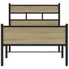 vidaXL Rám postele bez matrace dub sonoma 75 x 190 cm kompozitní dřevo