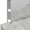 vidaXL Toaletní stolek s LED betonově šedý 100 x 40 x 120 cm
