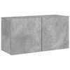 vidaXL TV skř&iacute;ňka n&aacute;stěnn&aacute; betonově &scaron;ed&aacute; 80 x 30 x 41 cm