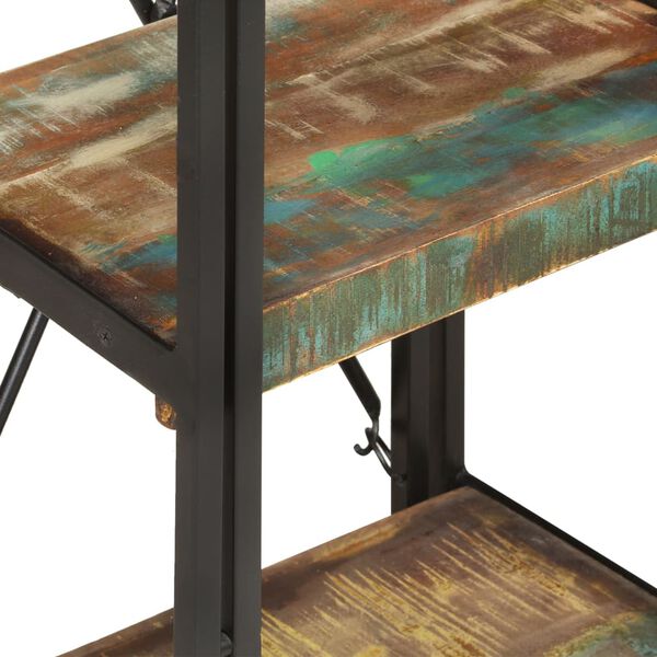 vidaXL Knihovna se 3 policemi 40x30x80 cm masivn&iacute; recyklovan&eacute; dřevo