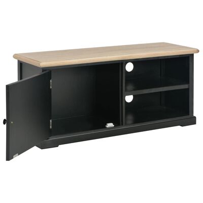 vidaXL TV stolek černý 90 x 30 x 40 cm dřevo