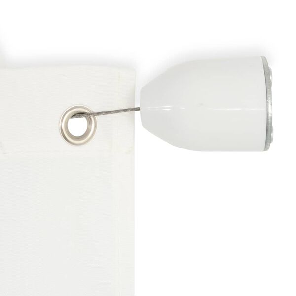 vidaXL Vertikální zástěna oxfordská látka 140 x 240 cm bílá