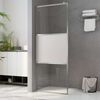 vidaXL Z&aacute;stěna do průchoz&iacute; sprchy napůl ml&eacute;čn&eacute; ESG sklo 100 x 195 cm