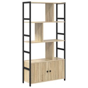 vidaXL Knihovna 80 x 30 x 155,5 cm Kompozitn&iacute; dřevo Sonoma dub