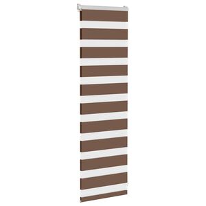 vidaXL Zebra roleta hněd&aacute; 40x100 cm &scaron;&iacute;řka l&aacute;tky 35,9 cm polyester