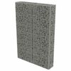 vidaXL Gabionov&aacute; zeď s v&iacute;ky z pozinkovan&eacute; oceli 100 x 20 x 150 cm