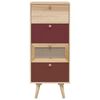 vidaXL Skř&iacute;ň highboard se z&aacute;suvkami 40 x 30 x 95 cm kompozitn&iacute; dřevo