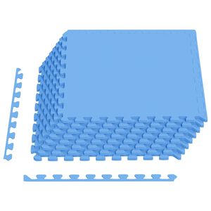 vidaXL Rohož pod baz&eacute;n 24 ks Modr&aacute; 8,64 m&sup2; EVA pěna