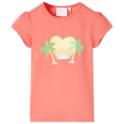 Dětské tričko korálové 92