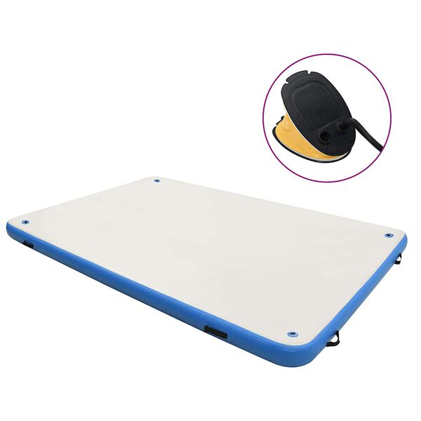 vidaXL Nafukovac&iacute; plo&scaron;ina na vodu modr&aacute; a b&iacute;l&aacute; 200 x 150 x 15 cm