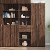 vidaXL Skř&iacute;ň highboard hněd&yacute; dub 50 x 42,5 x 185 cm kompozitn&iacute; dřevo