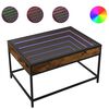 vidaXL Konferenčn&iacute; stolek s Infinity LED kouřov&yacute; dub 70 x 50 x 41 cm