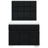 vidaXL Box spring postel s matrac&iacute; čern&aacute; 100 x 200 cm textil