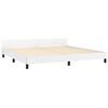 vidaXL R&aacute;m postele s čelem bez matrace b&iacute;l&yacute; 200x200 cm