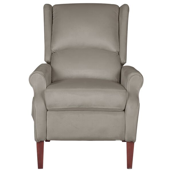 vidaXL Polohovac&iacute; křeslo světle &scaron;ed&eacute; samet