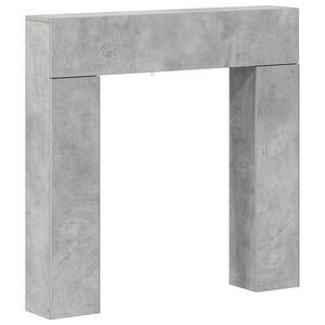 vidaXL R&aacute;m krbu Betonově &scaron;ed&aacute; 102 x 18 x 100,5 cm Kompozitn&iacute; dřevo