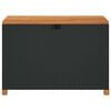 vidaXL Zahradní úložný box černý 110x55x63 cm polyratan akáciové dřevo