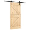 vidaXL Posuvn&eacute; dveře Přirozen&aacute; a čern&aacute; 95 x 210 cm