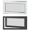 vidaXL Okeno do suter&eacute;nu RISOR 110 x 70 cm PVC a sklo Antracitov&aacute;