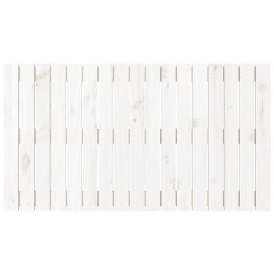 vidaXL Nástěnné čelo postele bílé 108 x 3 x 60 cm masivní borové dřevo