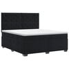 vidaXL Postel boxspring s matrac&iacute; s čelo Čern&aacute; 140 x 190 cm Samet