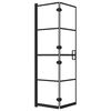 vidaXL Skl&aacute;dac&iacute; sprchov&yacute; kout ESG 80 x 140 cm čern&yacute;