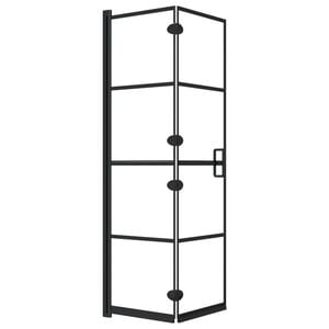 vidaXL Skl&aacute;dac&iacute; sprchov&yacute; kout ESG 80 x 140 cm čern&yacute;