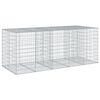 vidaXL Gabionov&yacute; ko&scaron; s v&iacute;kem 250 x 100 x 100 cm pozinkovan&eacute; železo