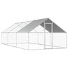 vidaXL Venkovn&iacute; klec pro kuřata 2,75 x 6 x 1,92 m pozinkovan&aacute; ocel