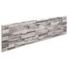 vidaXL N&aacute;stěnn&eacute; panely 10 ks 100 x 25 cm Světle &scaron;ed&aacute; EPS pěna