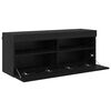 vidaXL TV wall cabinet Čern&yacute; dub 100 x 30 x 40 cm kompozitn&iacute; dřevo