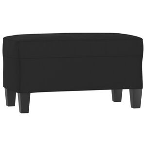 vidaXL Lavice čern&aacute; 70 x 35 x 41 cm tkanina z mikrovl&aacute;kna