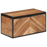 vidaXL Úložný box 60 x 30 x 30 cm masivní akáciové dřevo a železo