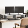 vidaXL Stojan na monitor betonově &scaron;ed&yacute; 100x27x15 cm kompozitn&iacute; dřevo