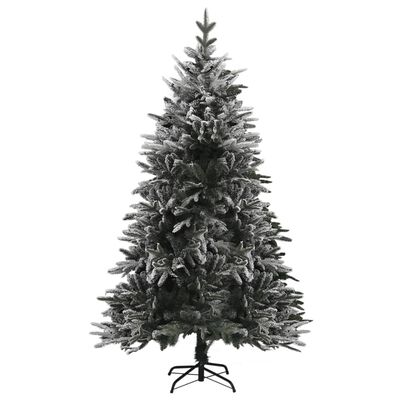 vidaXL Umělý vánoční stromek LED sada koulí a sníh 120 cm PVC a PE