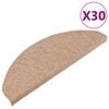 vidaXL Samolepic&iacute; podložky na schody 30 ks B&eacute;žov&aacute; 65x22,5x3,5 cm