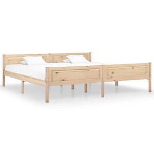 vidaXL R&aacute;m postele masivn&iacute; borov&eacute; dřevo 200 x 200 cm
