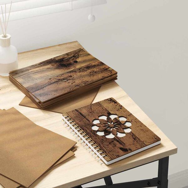 vidaXL Dekoračn&iacute; panely 150 pcs Star&eacute; dřevo 15 x 21 x 0.27 cm