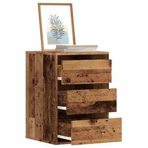 vidaXL Rohov&aacute; z&aacute;suvkov&aacute; komoda old wood 40x41x58 cm kompozitn&iacute; dřevo
