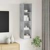 vidaXL N&aacute;stěnn&aacute; TV skř&iacute;ňka betonově &scaron;ed&aacute; 37 x 37 x 142,5cm dřevotř&iacute;ska