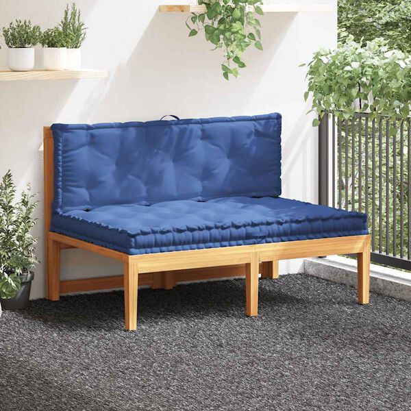 vidaXL Podu&scaron;ky na n&aacute;bytek z palet 2 ks bavlna světle modr&eacute;