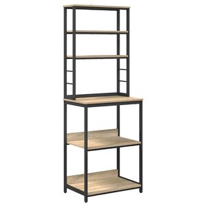 vidaXL Kuchyňsk&aacute; polička Sonoma dub 60 x 40 x 168 cm kompozitn&iacute; dřevo