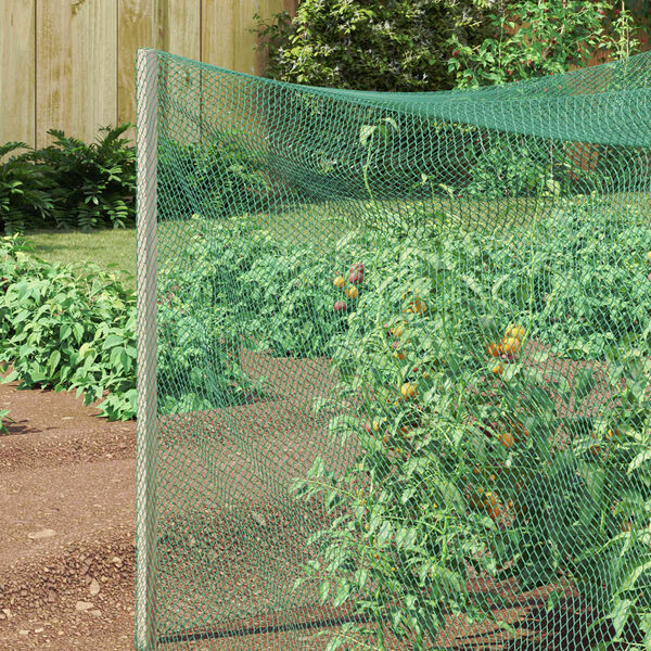 vidaXL Ochrann&aacute; s&iacute;ť na pt&aacute;ky Zelen&aacute; 4 x 5 m Polyethylen