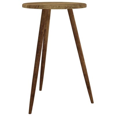 vidaXL Bistro stolek tmavě hnědý Ø 50 x 76 cm MDF a železo