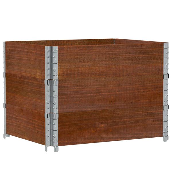 vidaXL Zahradn&iacute; truhl&iacute;k hněd&yacute; 80 x 60 cm masivn&iacute; borov&eacute; dřevo