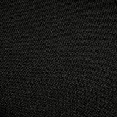 vidaXL 3místná pohovka černá textil