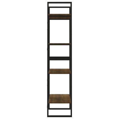 vidaXL 4patrová knihovna hnědý dub 60 x 30 x 140 cm kompozitní dřevo