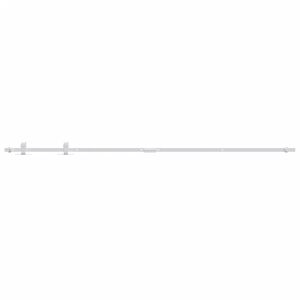 vidaXL Kov&aacute;n&iacute; pro posuvn&eacute; dveře skř&iacute;ně uhl&iacute;kov&aacute; ocel b&iacute;l&eacute; 200 cm